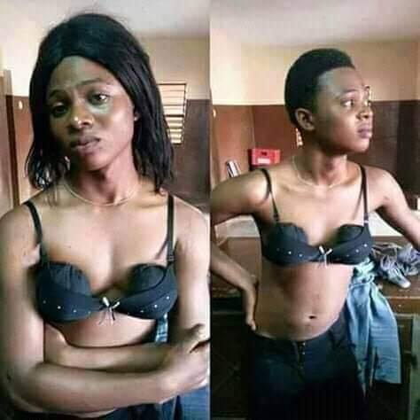 Young Nigerian Cross Dresser Arrested And Stripped Naked